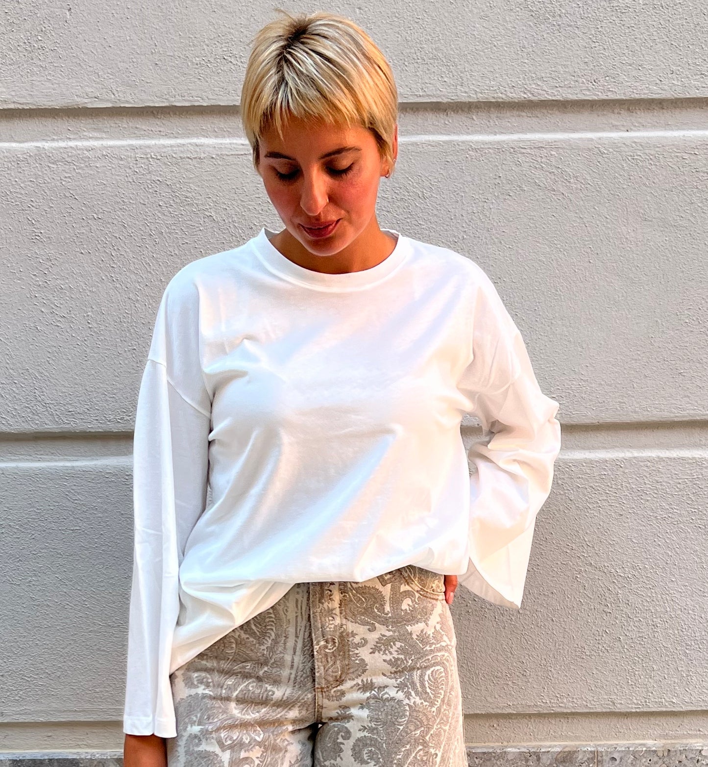 T-shirt manica farfalla Vicolo