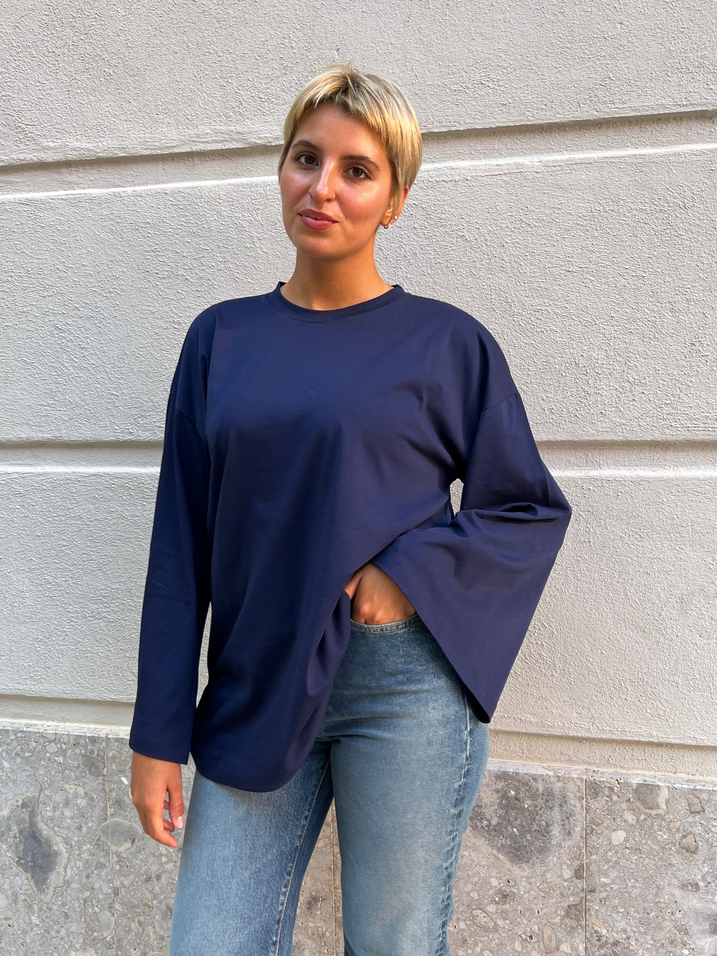 T-shirt manica farfalla Vicolo
